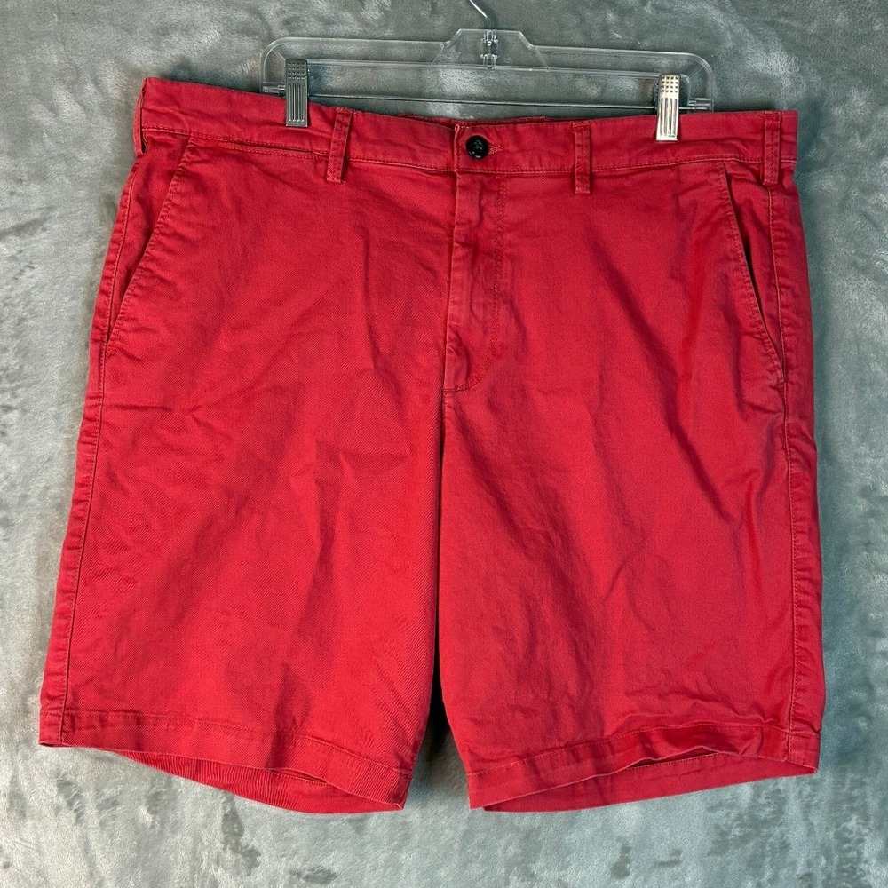 Gap Mens Chino Shorts Red 10 Inch Inseam Stretch Cotton Twill Size 38